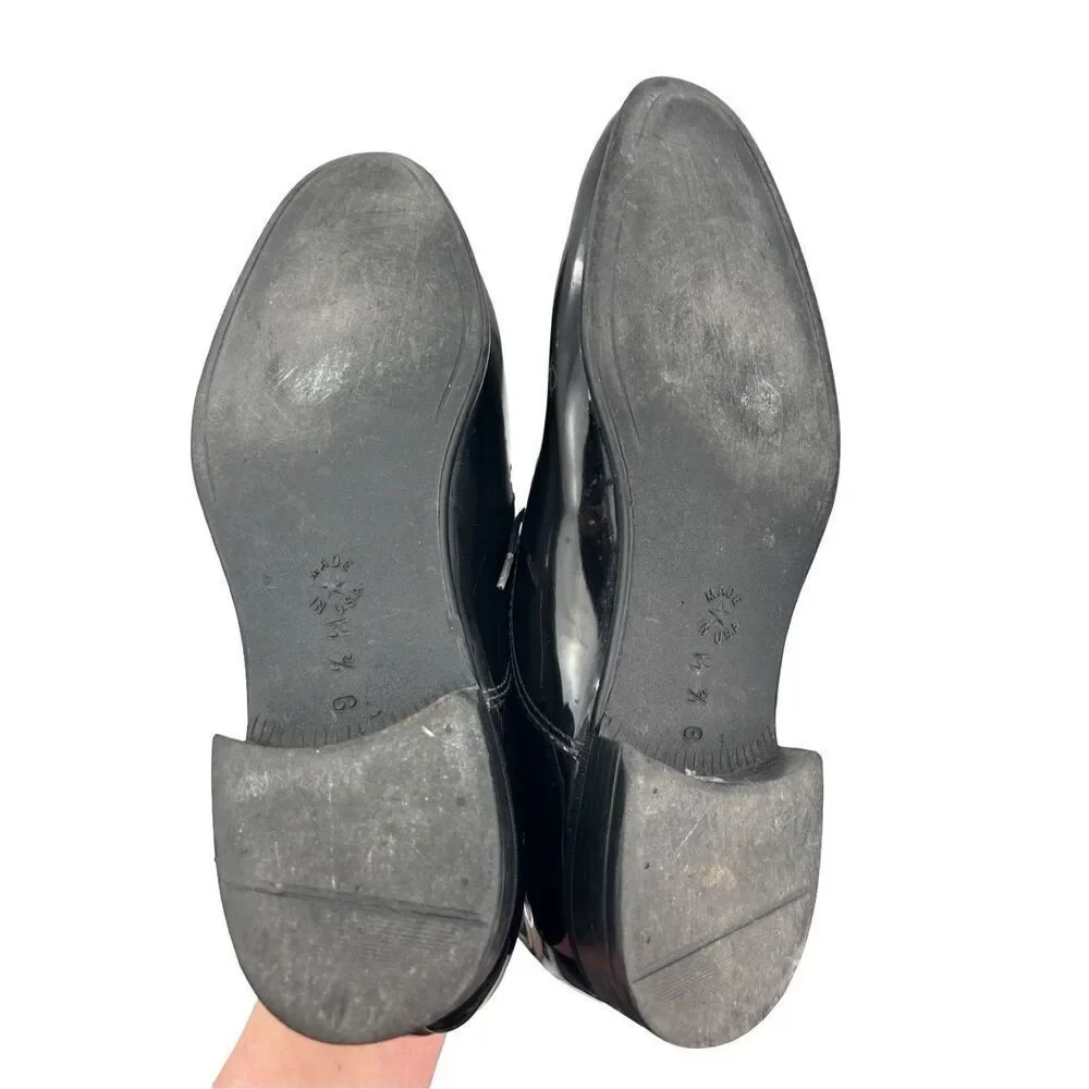 Black Leather Lace-Up Oxford Dress Shoes Made in USA Men’s 9.5